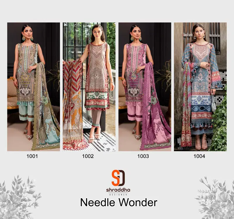 Needle Wonder Vol 1 By Shraddha Designer Lawn Cotton Printed Dress Material Orders In India